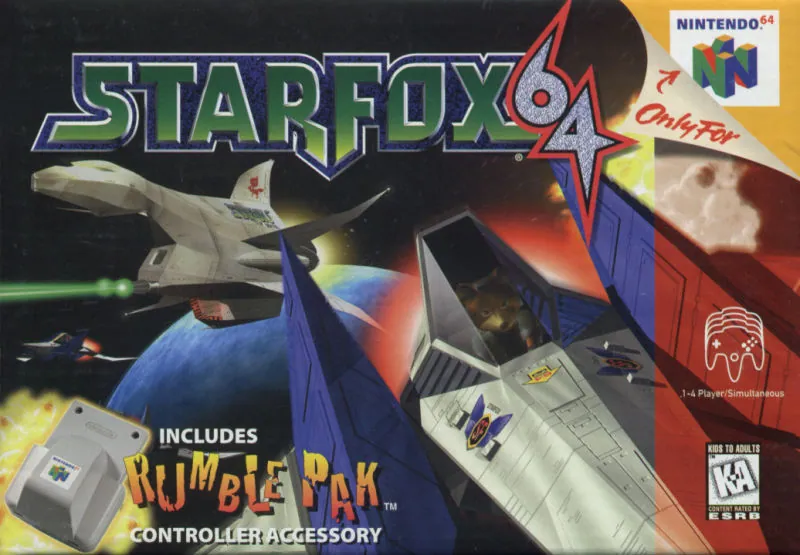 Portada gringa de StarFox 64