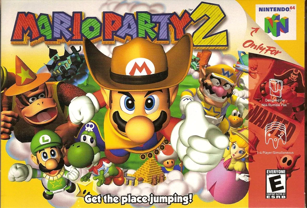 Portada americana de Mario Party 2