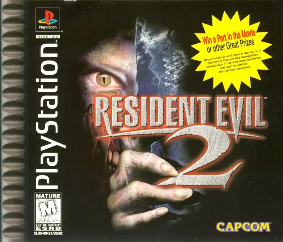 Portada americana de Resident Evil 2 en PS1