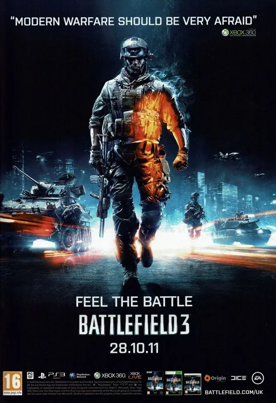 Anuncio británico de Battlefield 3