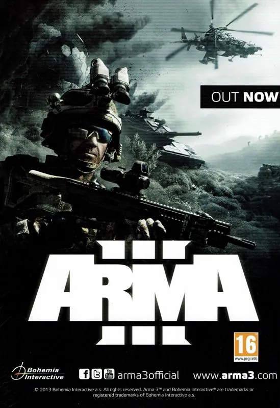 Anuncio de revista británica de ARMA III