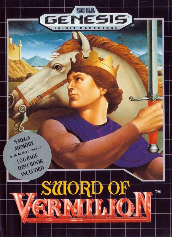 Portada americana de Sword of Vermilion