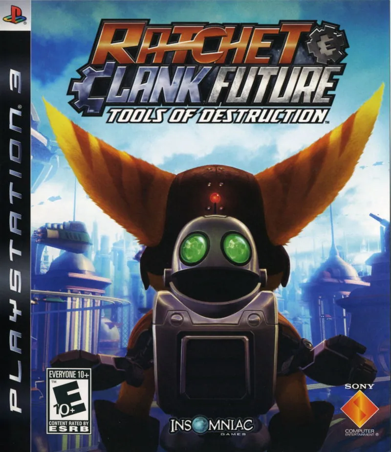 Portada americana de Ratchet & Clank: Tools of Destruction