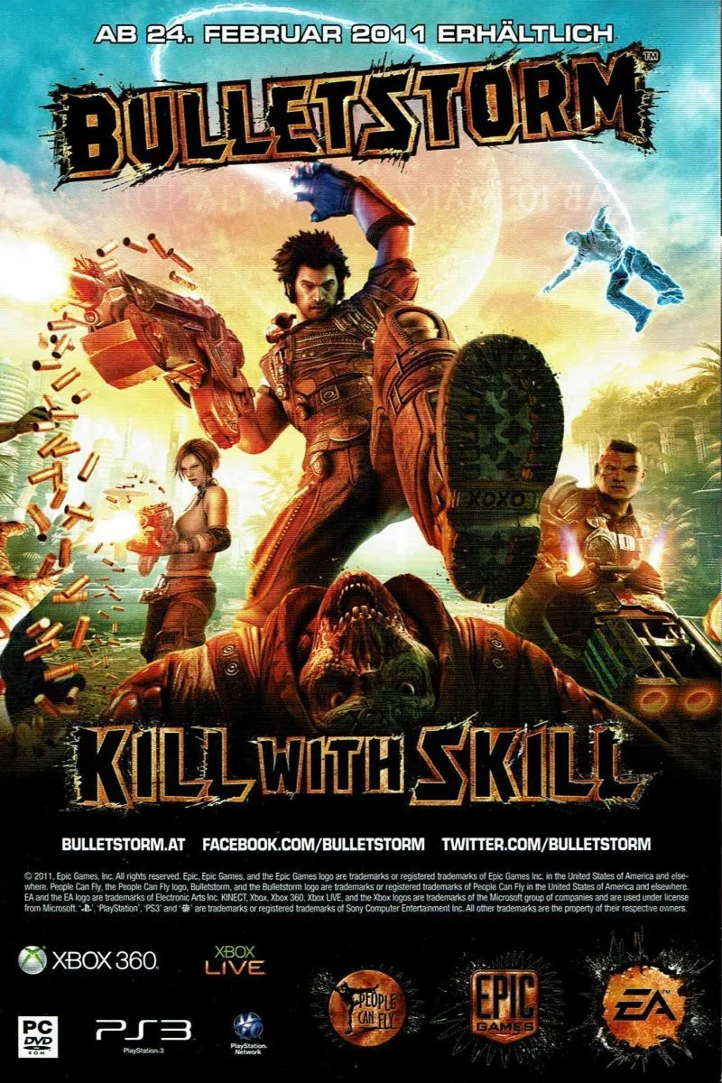 Anuncio germánico de BulletStorm