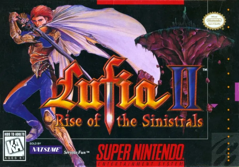 Portada americana de Lufia II: Rise of the Sinistrals