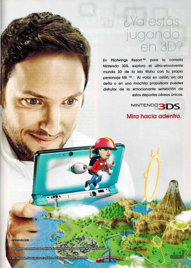 Otro anuncio de Nintendo 3DS, de Pilotwings Resort
