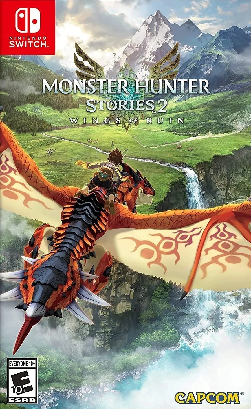 Portada americana de Monster Hunter Stories: Wings of Ruin
