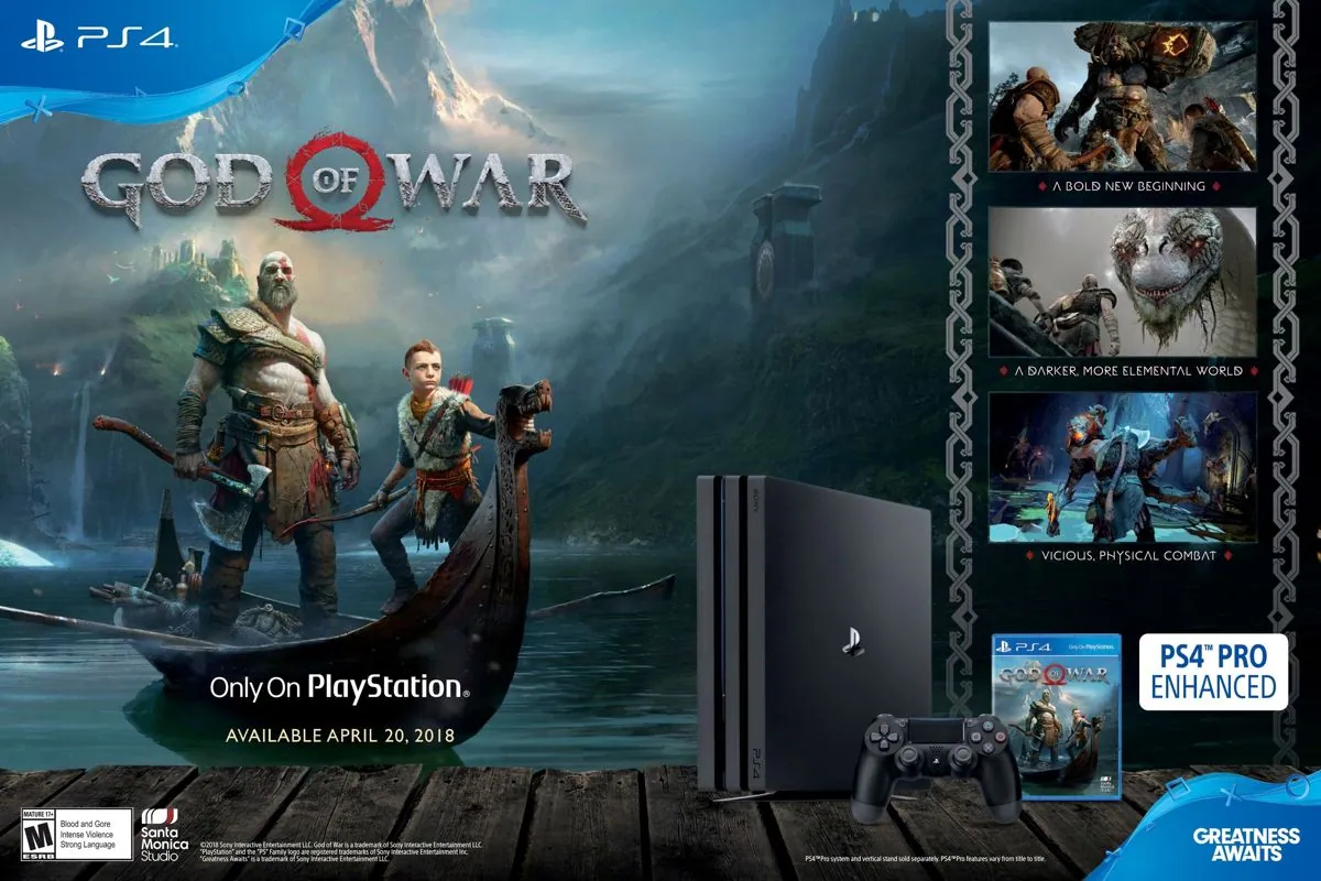 Anuncio de revista gringa de God of War