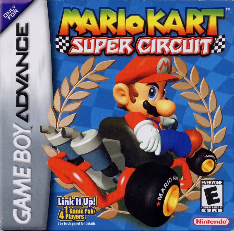 Portada americana del 1er Mario Kart portátil