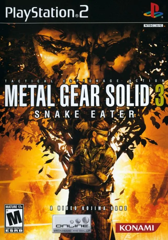 Portada americana de Metal Gear Solid 3: Snake Eater