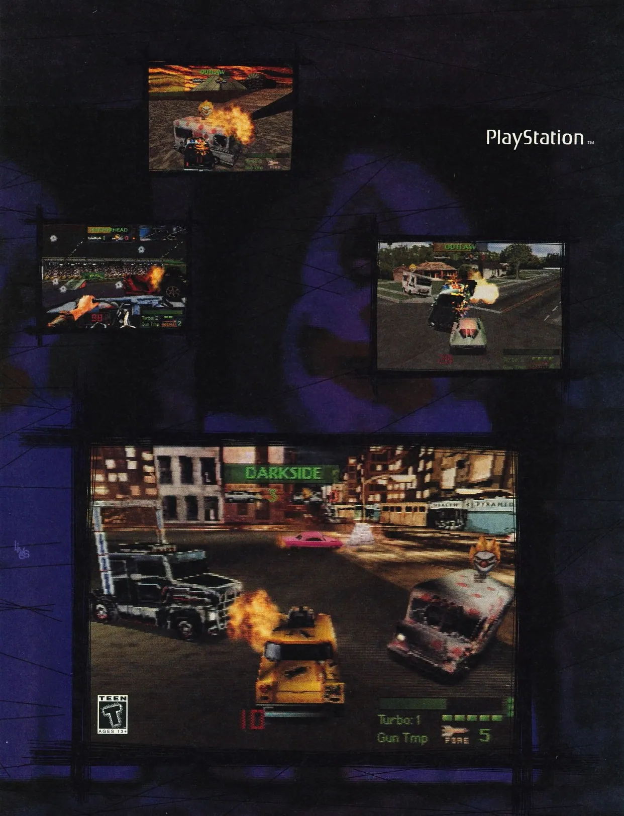 Página dos del anuncio de Twisted Metal