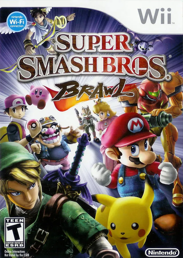 Portada americana de Super Smash Bros. Brawl