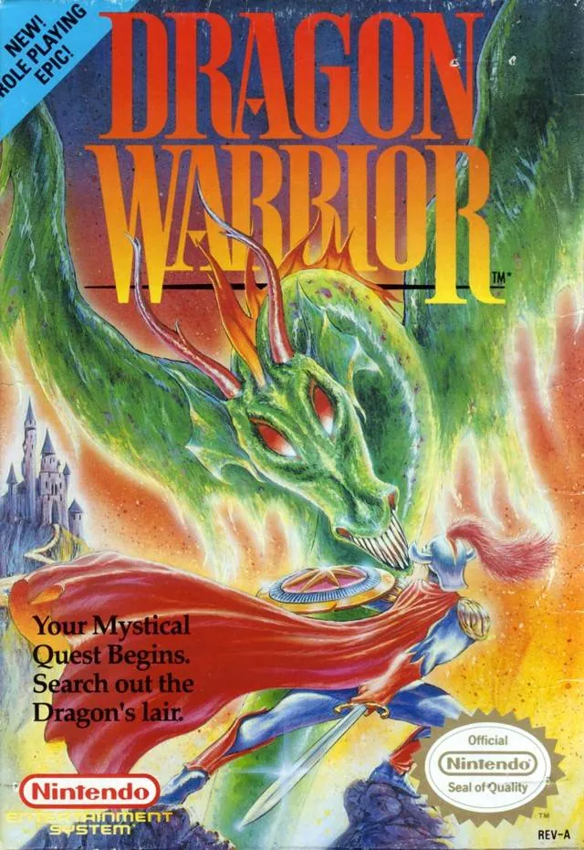 Portada americana de Dragon Quest