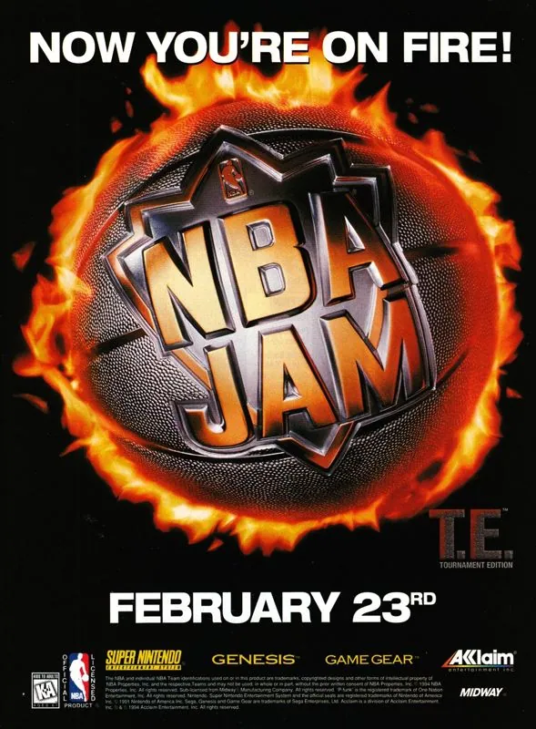 Anuncio para sistemas de IV generación de NBA Jam: Tournament Edition