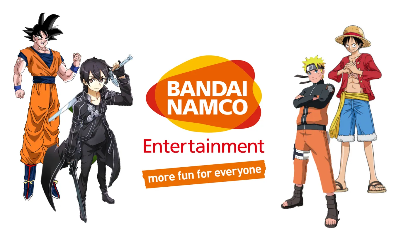 Cuando la fusión con Namco, éste fue el nuevo logo