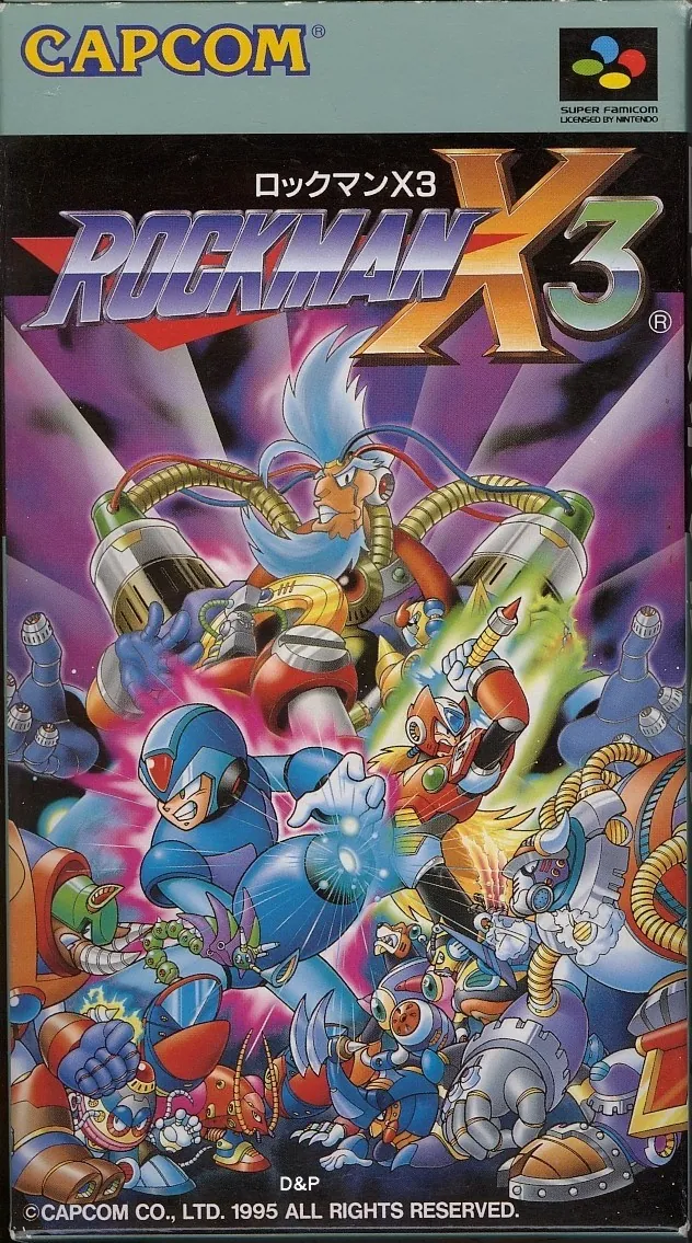 Portada nipona de Mega Man X3 en SFC