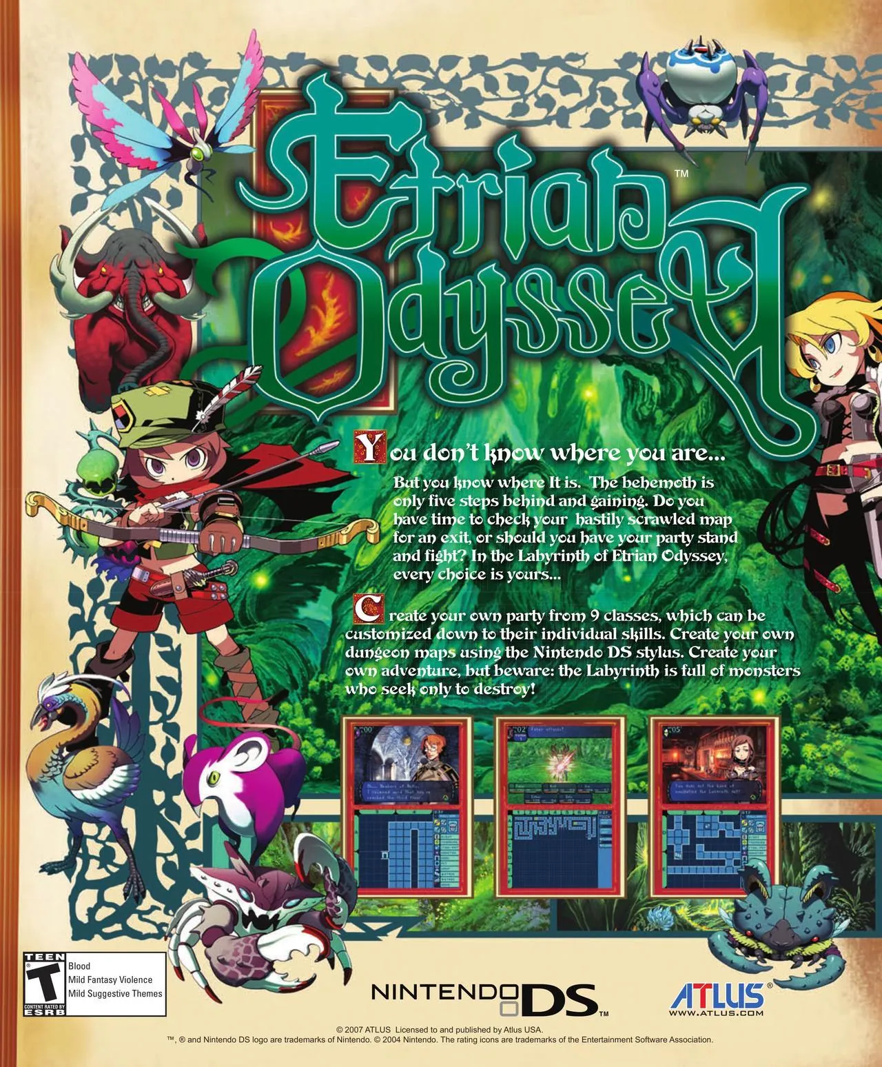 Anuncio impreso estadounidense del juego
