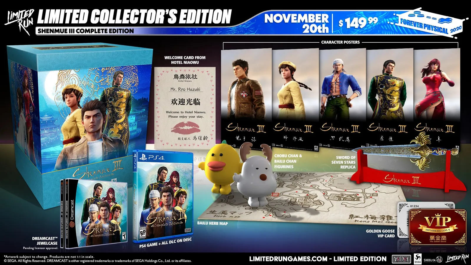 La edición limitada de Shenmue III fue lanzada por Limited Run Games para PS4