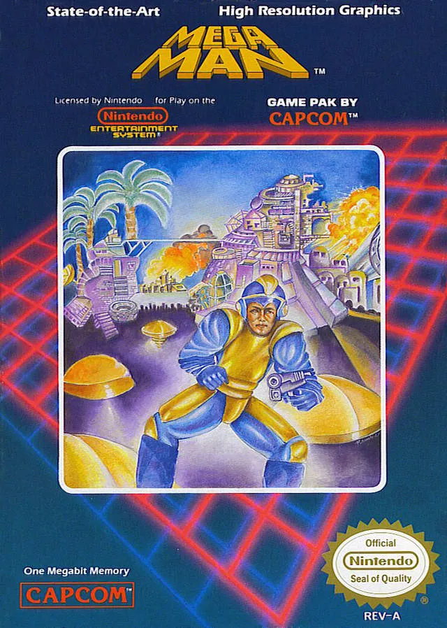 Portada americana de Mega Man