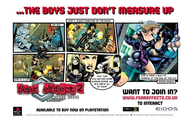 Comic promocional de Fear Effect 2: Retro Helix