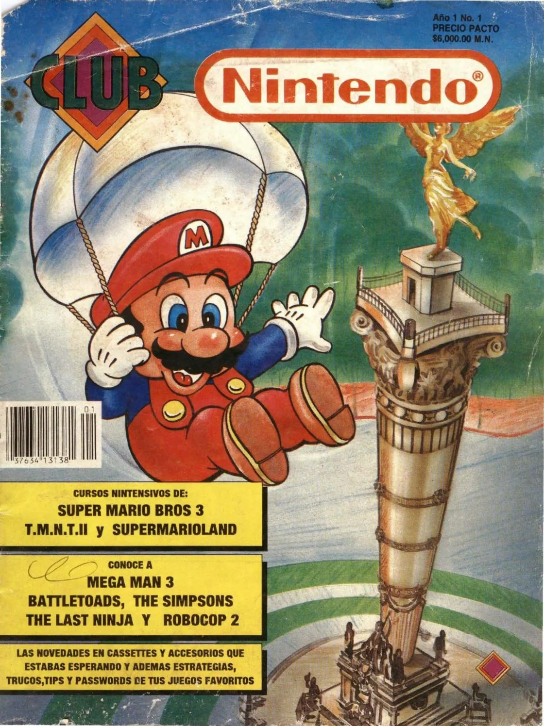 Primer número de la revista Club Nintendo