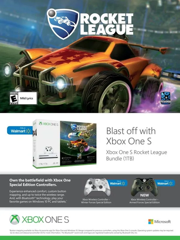 Anuncio de Walmart de un bundle de Liga Cohete