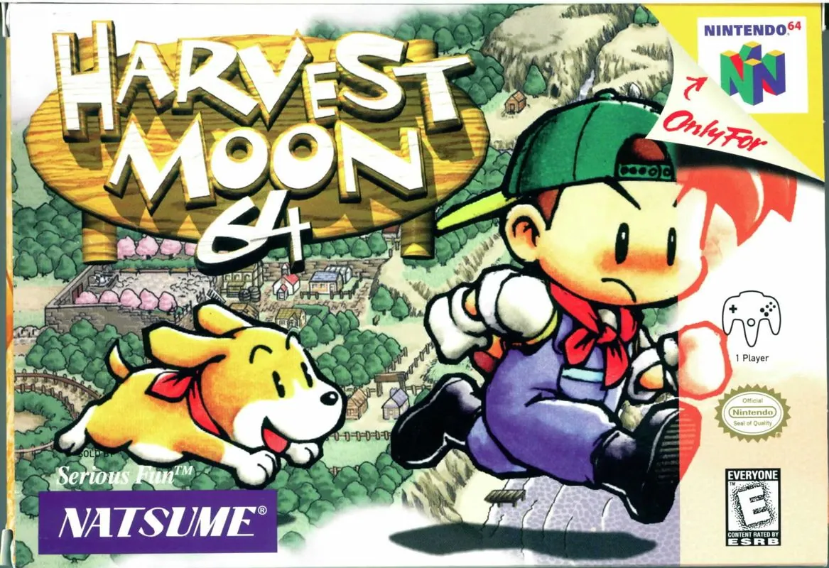 Portada americana de Harvest Moon 64
