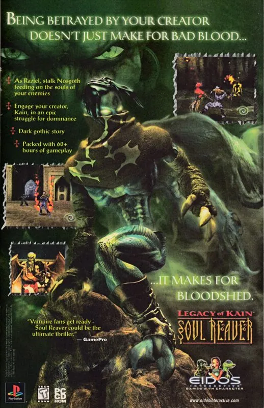 Anuncio de revista de cómics de Soul Reaver