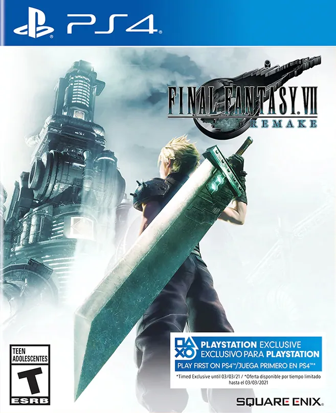 Portada americana de Final Fantasy VII Remake