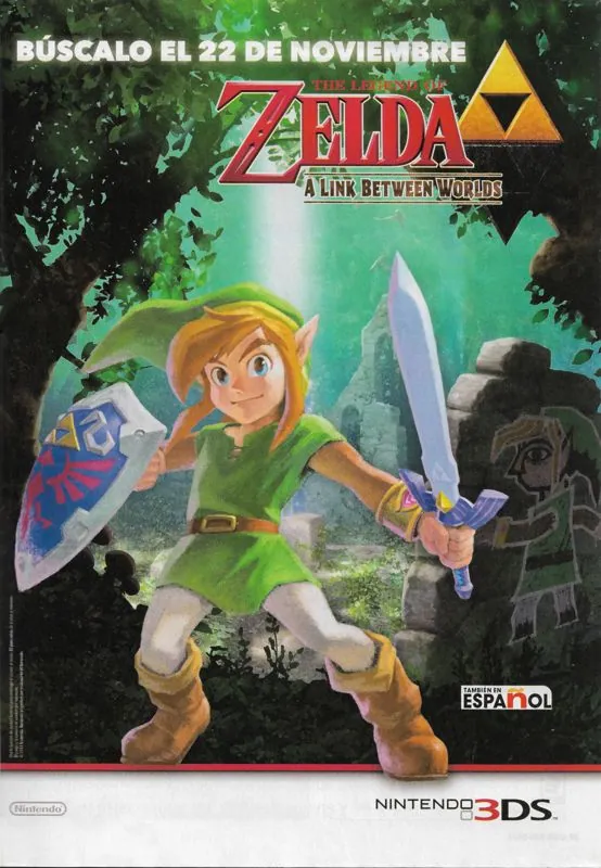 Anuncio de la Revista Club Nintendo de The Legend of Zelda: A Link Between Worlds