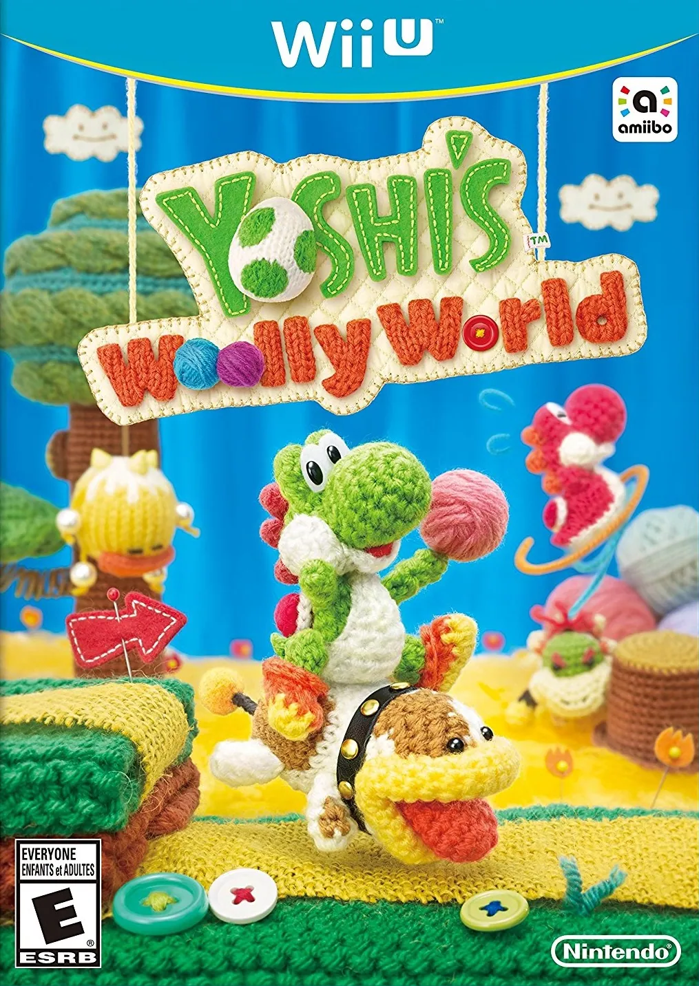 Portada de Wii U de Yoshi's Woolly World