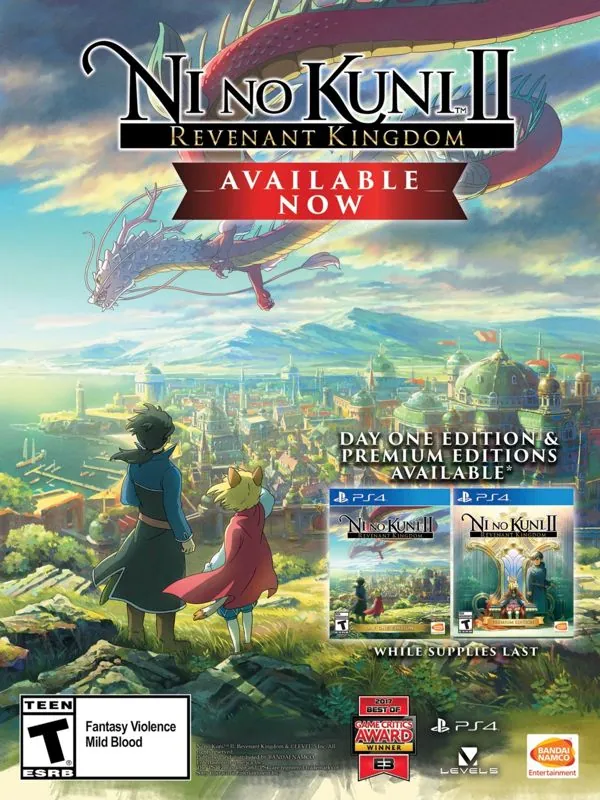 Anuncio gringo de Ni no Kuni II: Revenant Kingdom