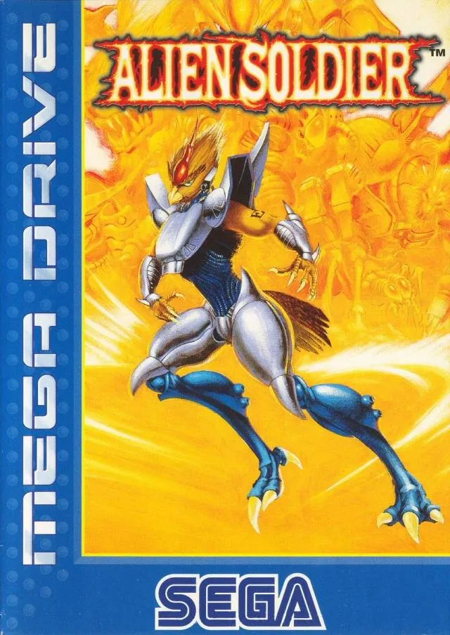 Portada europerra de Alien Soldier