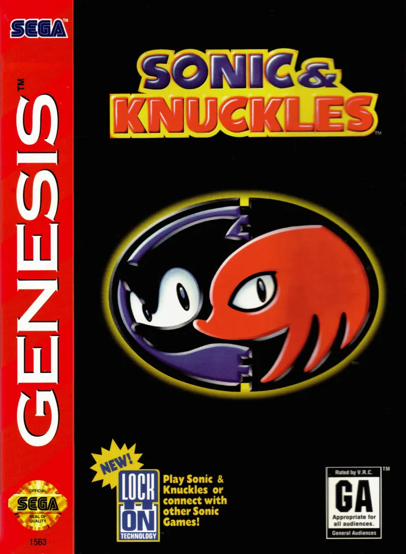 Portada americana de Sonic & Knuckles