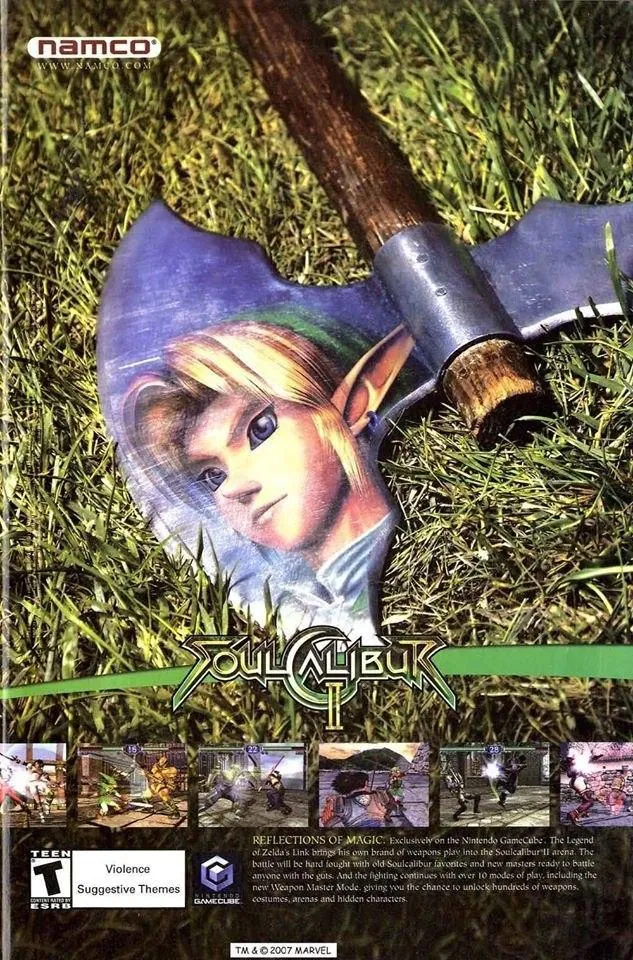 Anuncio de revista gringa de Soul Calibur II