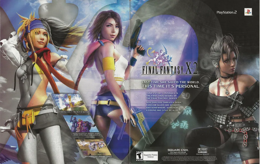 Otro anuncio de revista gringa de Final Fantasy X-2