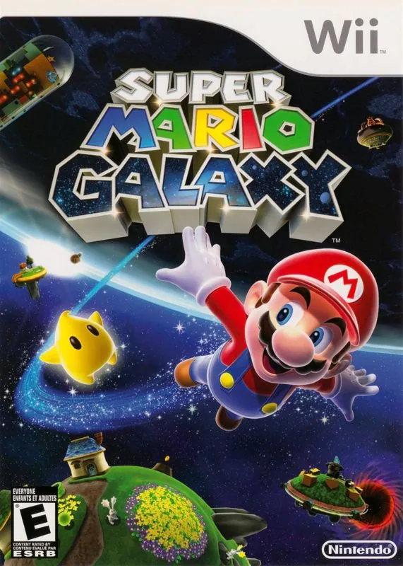 Portada americana de Super Mario Galaxy