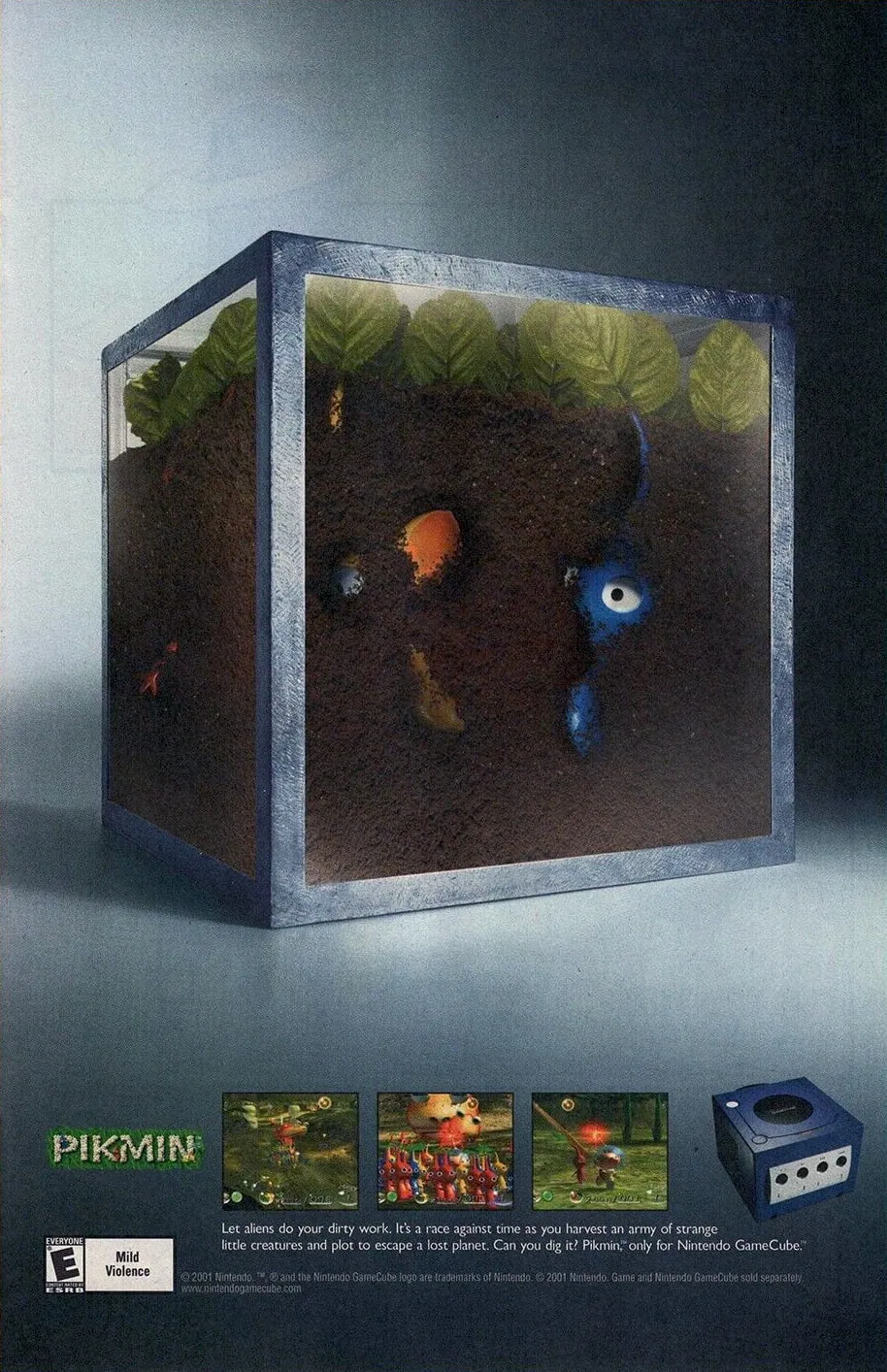 Anuncio de revista gringa de Pikmin