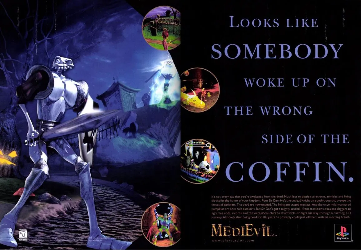Otro anuncio de revista gringa de MediEvil