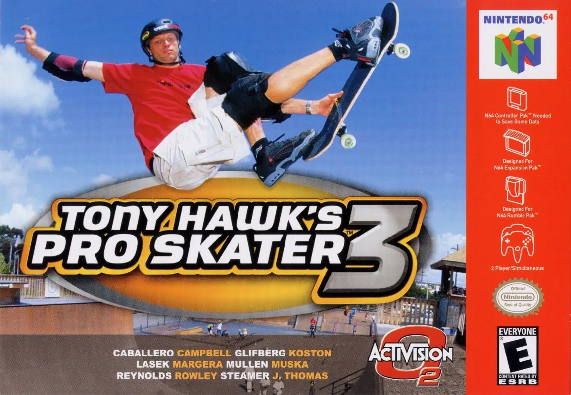 Versión para N64 de Tony Hawk’s Pro Skater 3