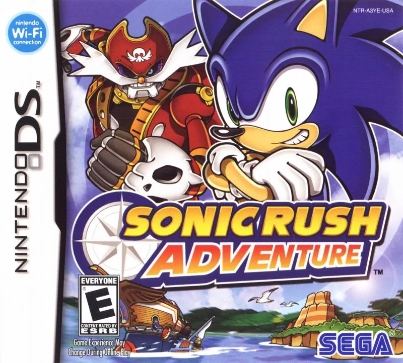 Portada americana del 2do Sonic para NDS