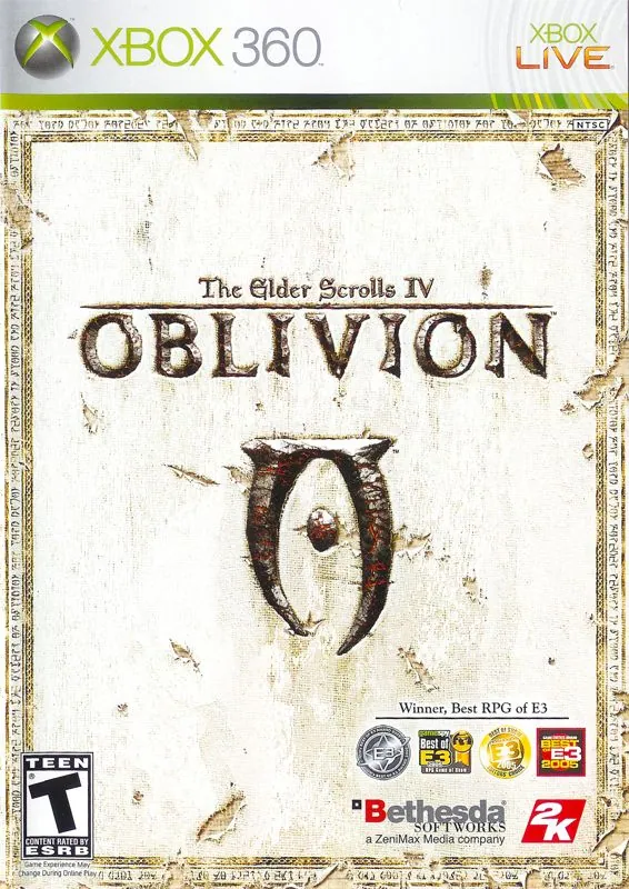 Versión para 360 de The Elder Scrolls IV: Oblivion