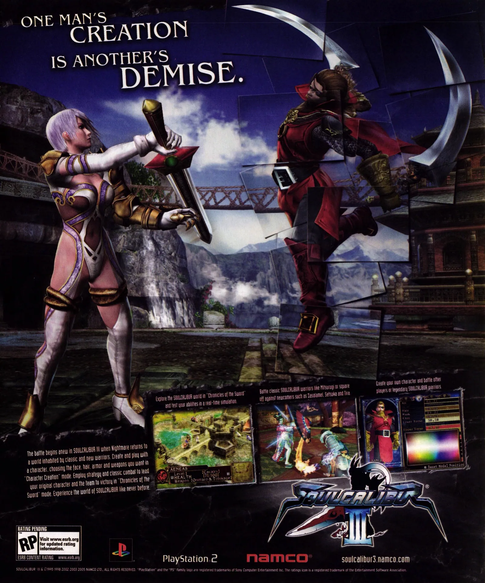 Anuncio gringo de SoulCalibur III