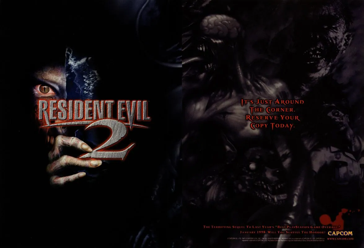 Otro anuncio de revista gringa de Resident Evil 2