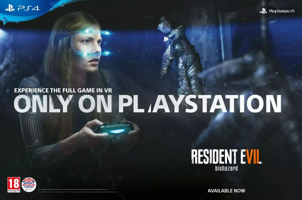 Anuncio de revista británica de Resident Evil VII: Biohazard
