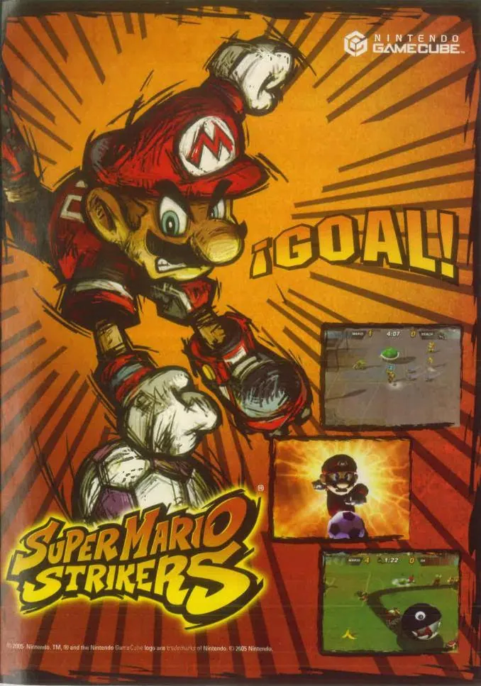 Anuncio de la revista Club Nintendo de Super Mario Strikers