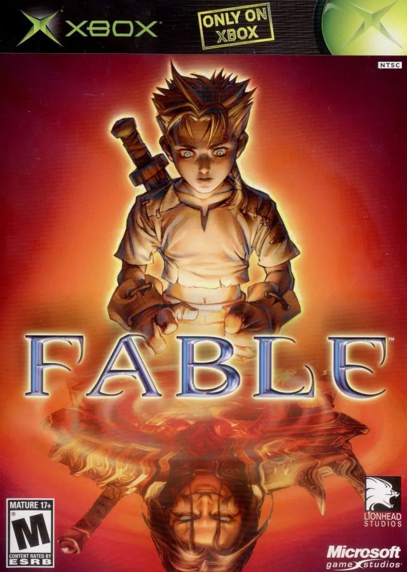 Portada americana de Fable para Xbox