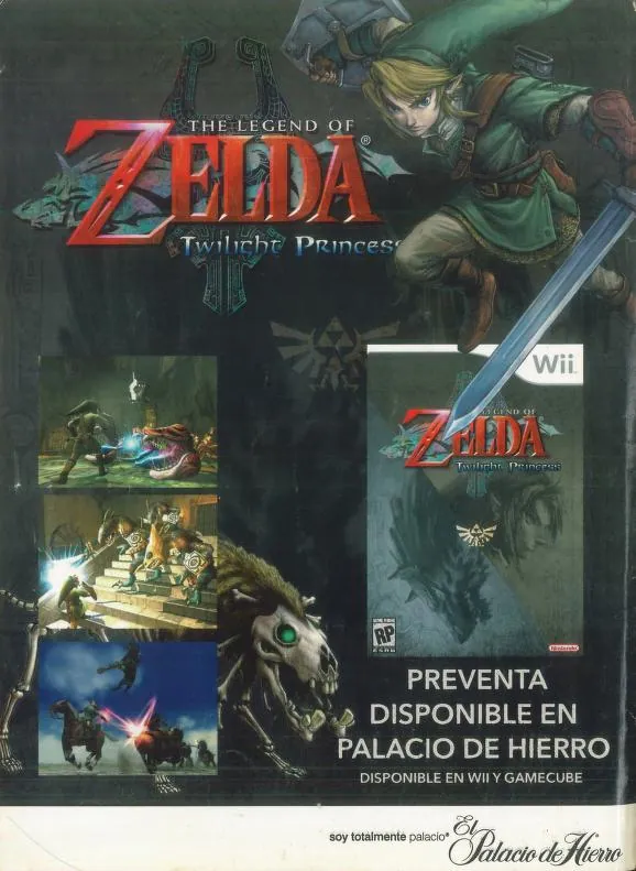 Anuncio de la revista Club Nintendo de The Legend of Zelda: Twilight Princess