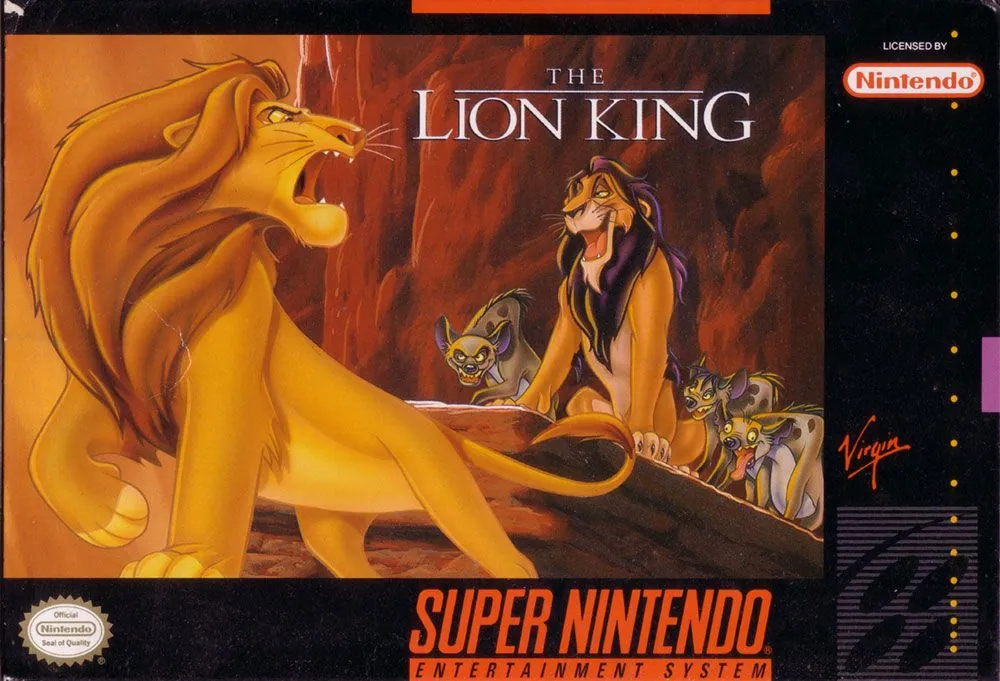 Versión para Super Nintendo de  The Lion King