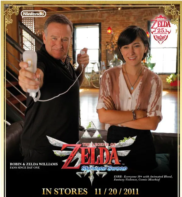 Fragmento de email por Nintendo promocionando   The Legend of Zelda: Skyward Sword